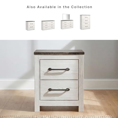 Engineered Wood 2 Drawer Nightstand