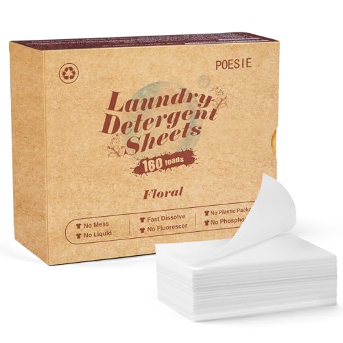 Laundry Detergent Sheets Floral Scent 160 Count