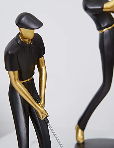 Golfer Figurine Statue Golf Sculpture Modern Home Decor 9.4 Inch