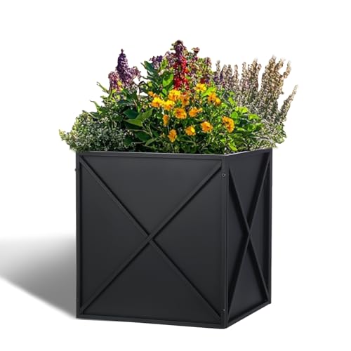 Large Metal Planter Box 17”x 17”x 18”