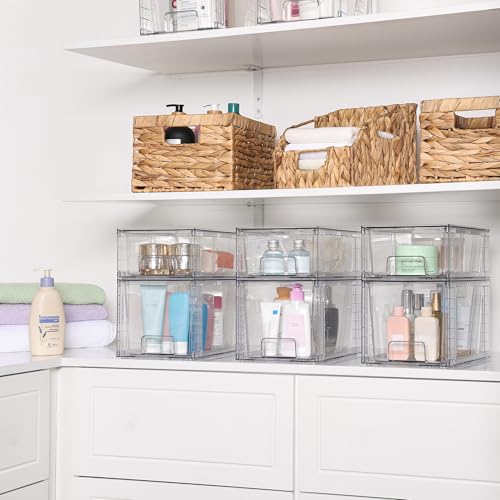 Clear Stackable Storage Drawers (6 Count)