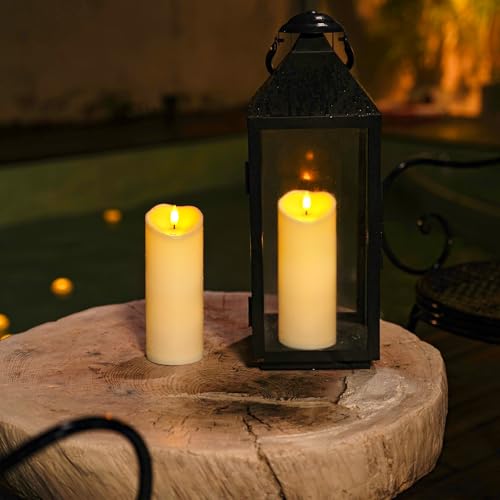 3"x8" Outdoor Waterproof Flameless Candles (2 Count)