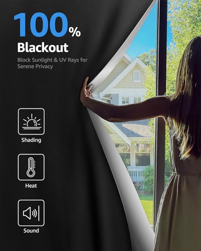 Blackout Curtains for Bedroom Portable 52"x68"