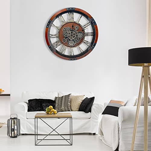 36" Original Moving Gears Wall Clock