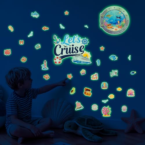 Glow in The Dark Cruise Window Wall Stickers