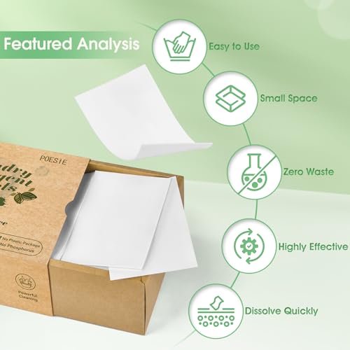 Laundry Detergent Sheets Fragrance Free Scent 160 Count