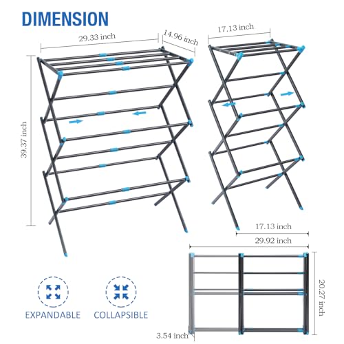Oversize 3 Tier Clothes Drying Rack
