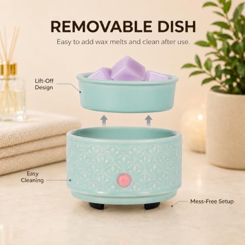 Green Ceramic Wax Melt Warmer 3