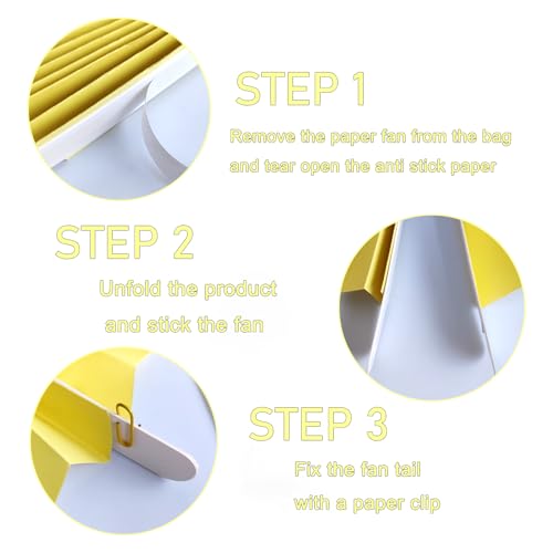 Yellow Party Decorations Light Yellow Round Paper Fan 16inch DIY