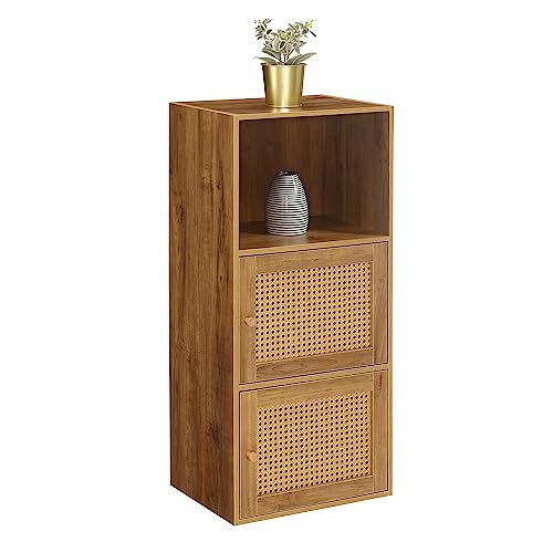Xtra Storage Boho Weave 2 Door Cabinet 16.5"