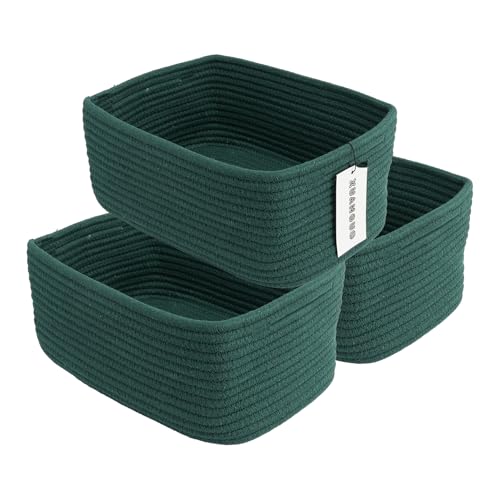Small Woven Storage Baskets for Shelves (3 Count)
