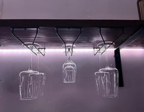 7 Inch Black Wine Glass Rack (4 Count)