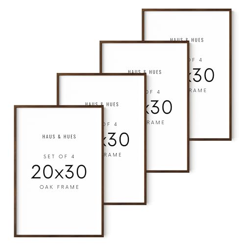 20x30 Walnut Oak Frame Set of 4 (4 Count)