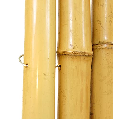 Natural Bamboo Fencing Decorative Rolled Fence Panel 1 in D x 4 ft H x 8 ft L (32 Sq Ft)