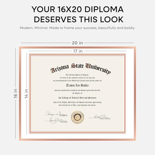 16x20 Rose Diploma Frame (2 Count)
