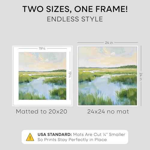 24x24 White Picture Frame