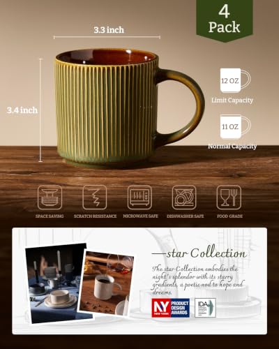 Coffee Mug Set of 4 (48 Count)