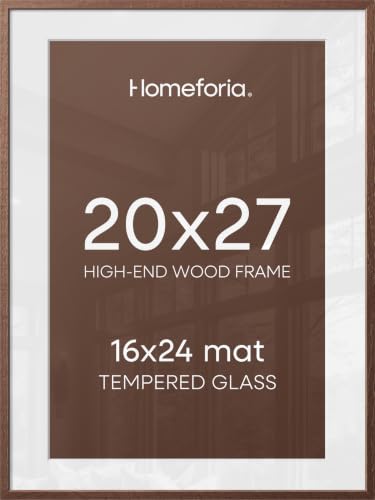 20x27 Brown Oak Picture Frame