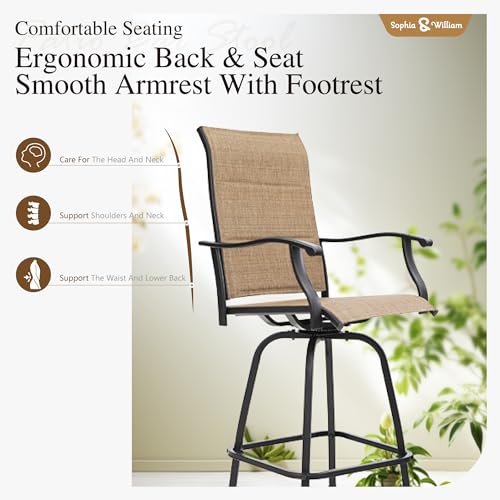 5 Piece Bar Height Outdoor Table and Chairs (5 Count)