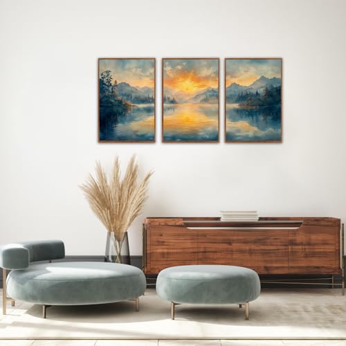 KAlRNE Landscape Wall Art Set of 3 (3 Count)