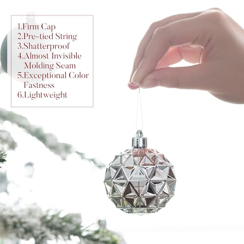 50ct Christmas Tree Decorations Ball Ornaments 2.36 Inches (50 Count)