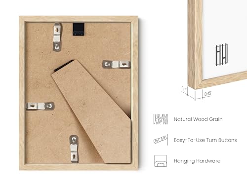 6x8 Natural Oak Wooden Picture Frame