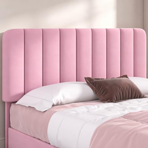 Full Size Upholstered Bed Frame with 4 Drawers and Headboard