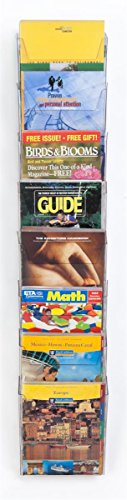 Hanging Literature Rack with 8 Tiered Pockets