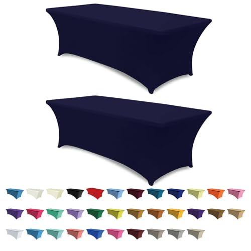 2 Pack 6FT Spandex Table Covers (2 Count)
