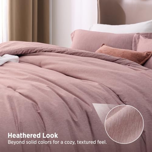 Dusty Pink Queen Comforter Set