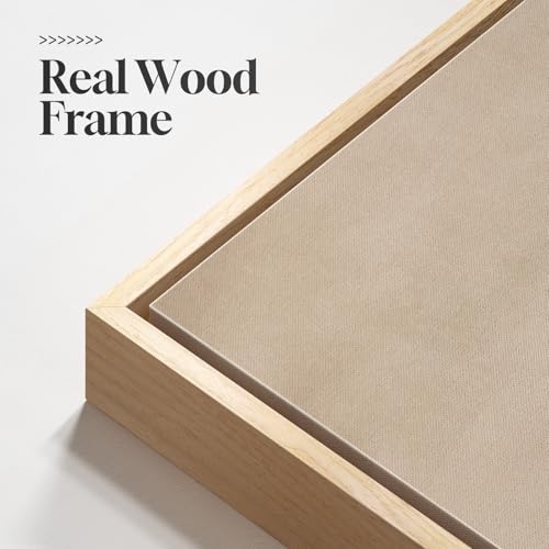 Large Framed Green Beige Abstract Wall Art for Living Room (3 Count)