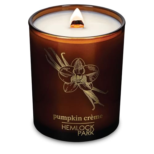 Pumpkin Crème Amber & Gold Crackling Wood Wick Candle