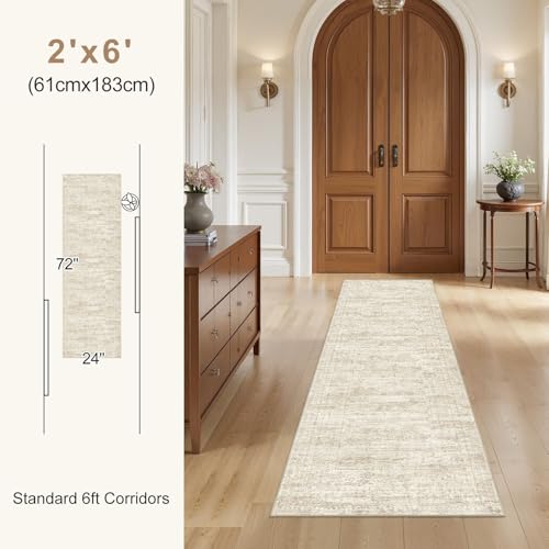 3x8 Washable Runner Rug for Hallway (24 Count)