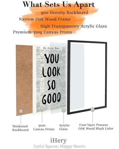 16x20in You Look So Good Framed Newspaper Inspirational Wall Art