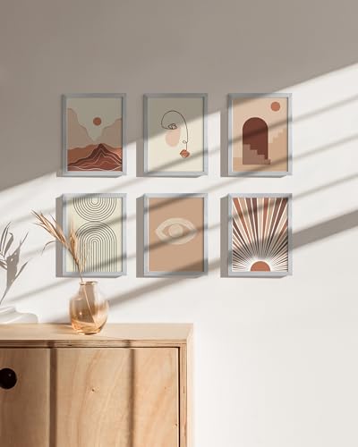 6x8 Silver Metal Picture Frames