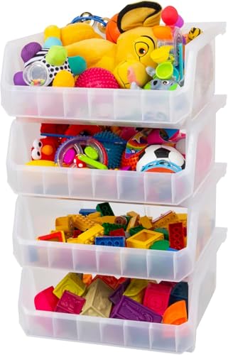 Extra Large Stackable Plastic Storage Bins