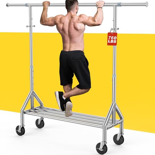 Upgraded 100% Stainless Steel Clothing Rack Load 760LBS