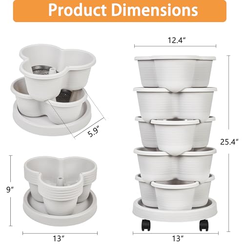 5 Tier Vertical Garden Planter (5 Count)