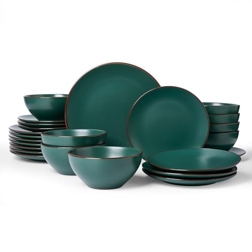 Venus Plates and Bowls Sets with Rim (24 Count)