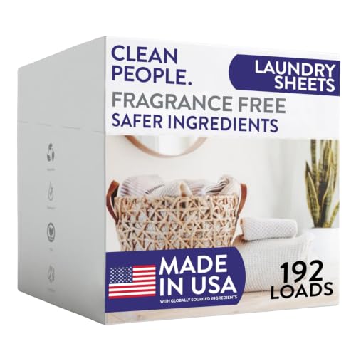 Fragrance Free Laundry Detergent Sheets (192 Count)