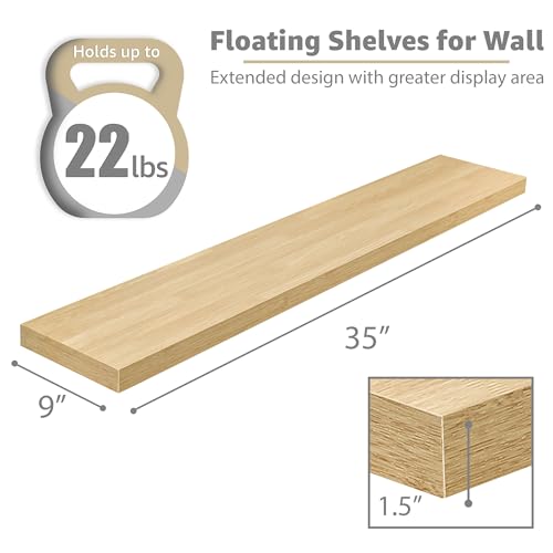 Floating Shelves for Wall Storage (2 Count)