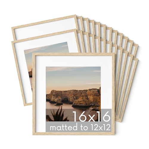 Beige Oak Wood 16x16 Picture Frames