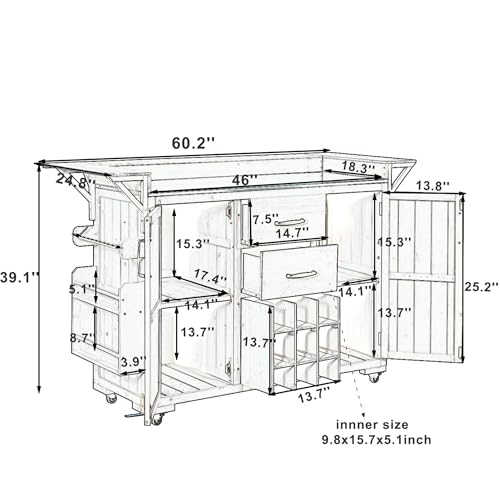 Outdoor Grill Cart with Stainless Steel Top