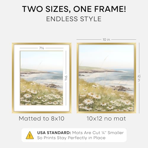 10x12 Gold Picture Frame (3 Count)