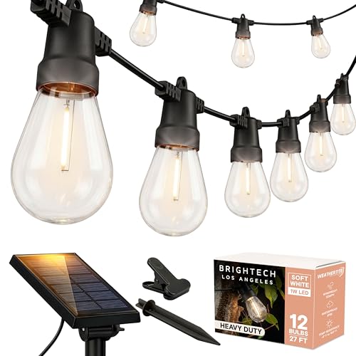 Ambience Pro Solar Powered Outdoor String Lights (27 Foot)