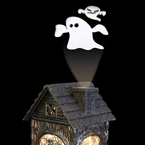 Halloween Snow Globe Lantern Ghost Projection Lamp with 6H Timer