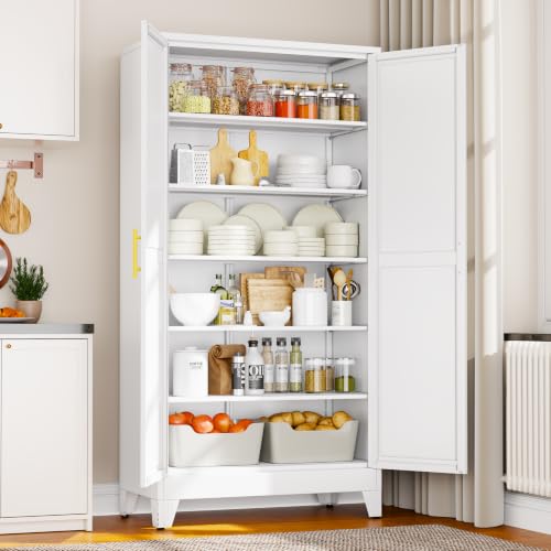 78.7" Tall Metal Pantry Cabinet