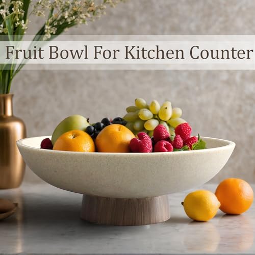 Modern Resin Pedestal Bowl (3.85 Count)