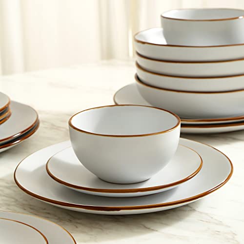 Brasa Stoneware 16 Piece Modern Dinnerware Sets