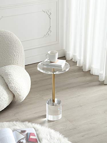 12" Clear Acrylic End Table